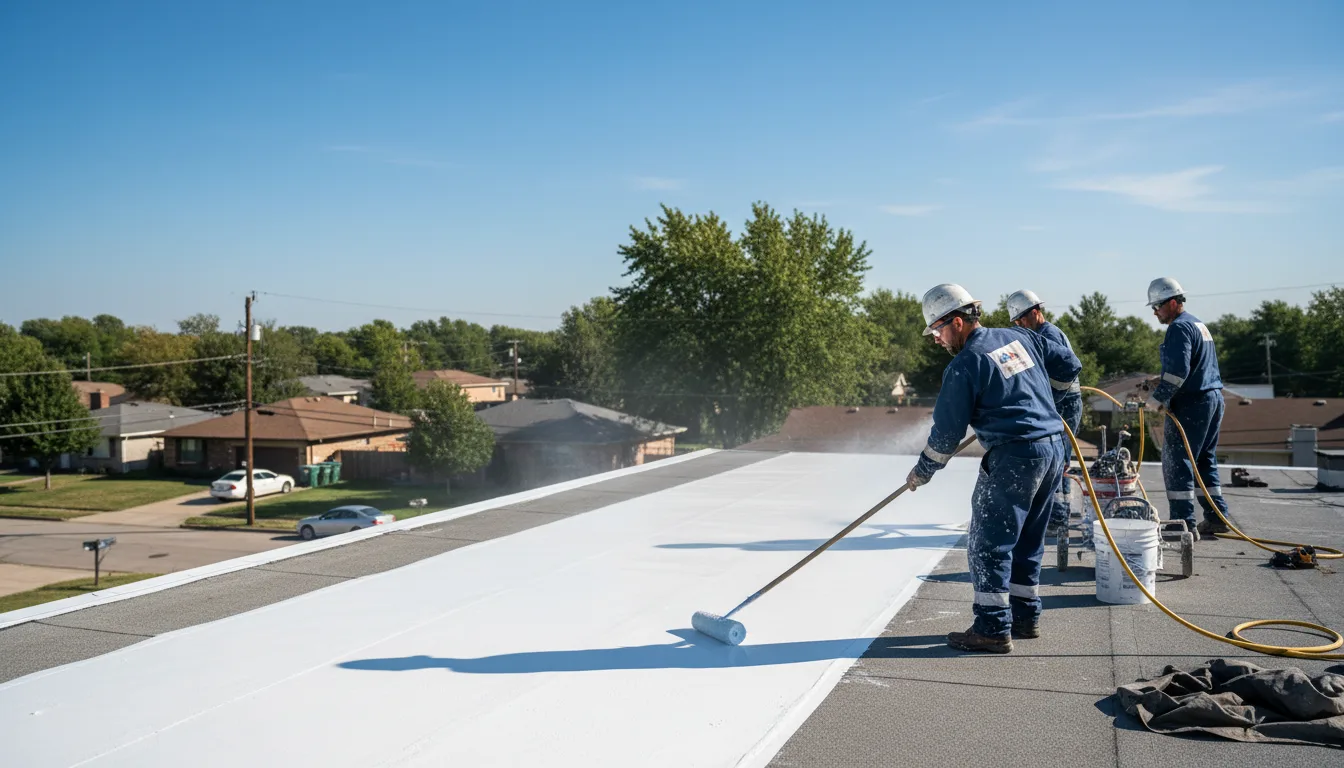 Commercial roof coating in Truxton, NY near me